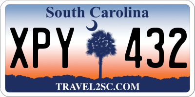 SC license plate XPY432