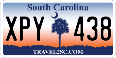 SC license plate XPY438