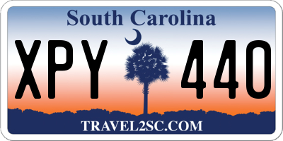 SC license plate XPY440