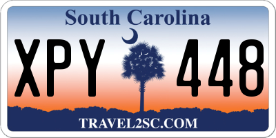 SC license plate XPY448