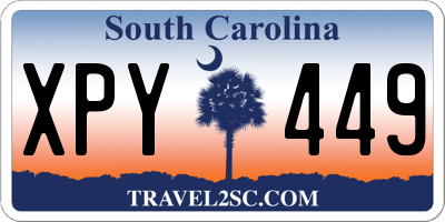 SC license plate XPY449
