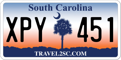 SC license plate XPY451