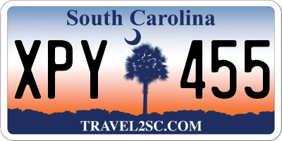 SC license plate XPY455