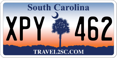 SC license plate XPY462