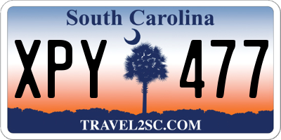 SC license plate XPY477