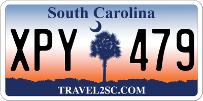 SC license plate XPY479