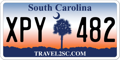 SC license plate XPY482