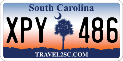 SC license plate XPY486
