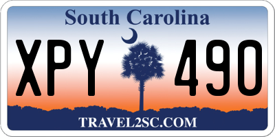 SC license plate XPY490