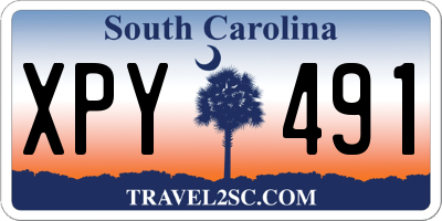 SC license plate XPY491