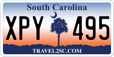 SC license plate XPY495