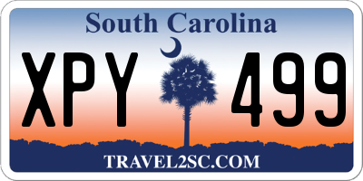 SC license plate XPY499