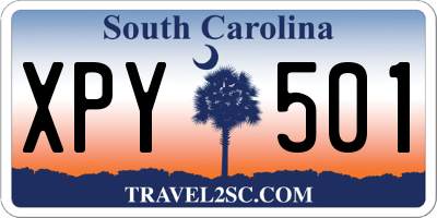 SC license plate XPY501