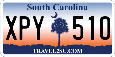 SC license plate XPY510