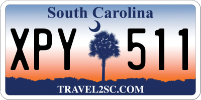 SC license plate XPY511