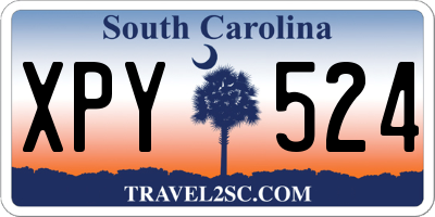 SC license plate XPY524
