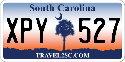 SC license plate XPY527