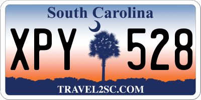 SC license plate XPY528