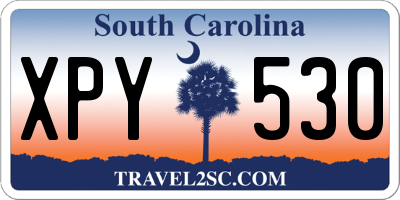 SC license plate XPY530