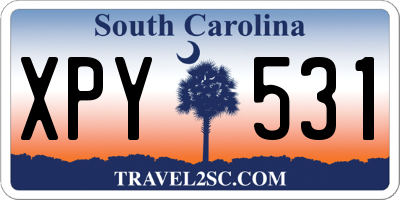 SC license plate XPY531