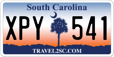 SC license plate XPY541