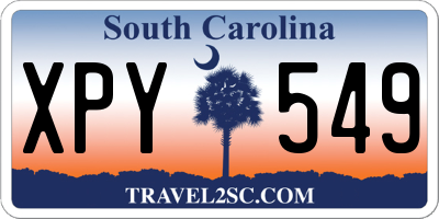 SC license plate XPY549