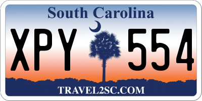 SC license plate XPY554