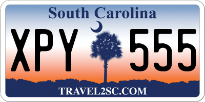 SC license plate XPY555