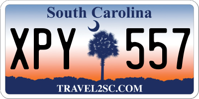 SC license plate XPY557