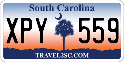 SC license plate XPY559