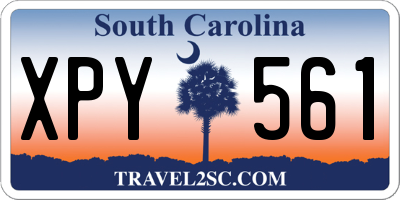 SC license plate XPY561