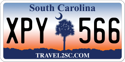 SC license plate XPY566