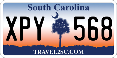 SC license plate XPY568