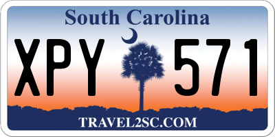SC license plate XPY571