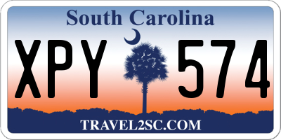 SC license plate XPY574