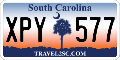 SC license plate XPY577