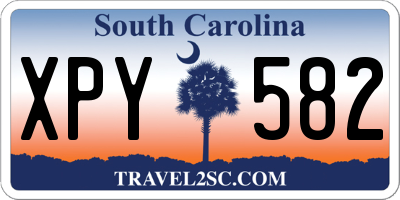 SC license plate XPY582