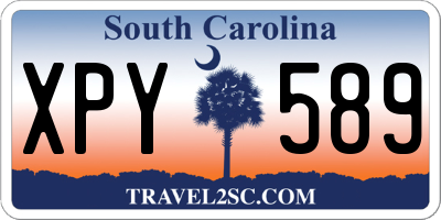 SC license plate XPY589