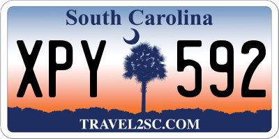 SC license plate XPY592