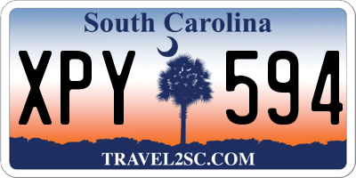 SC license plate XPY594