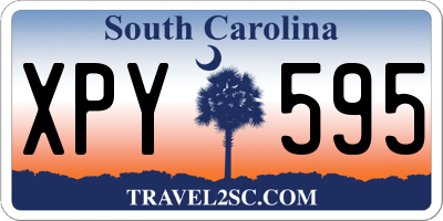 SC license plate XPY595