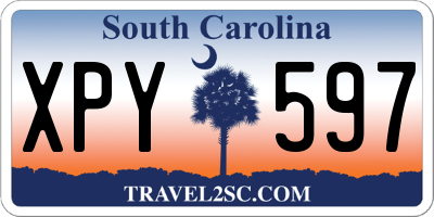 SC license plate XPY597