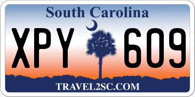 SC license plate XPY609
