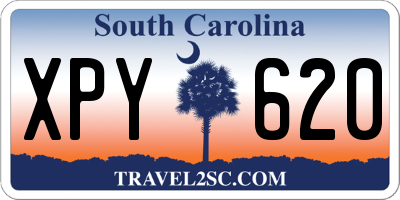 SC license plate XPY620