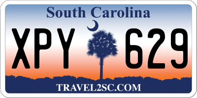 SC license plate XPY629