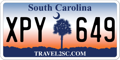 SC license plate XPY649