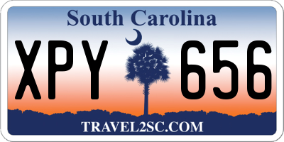 SC license plate XPY656