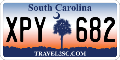 SC license plate XPY682