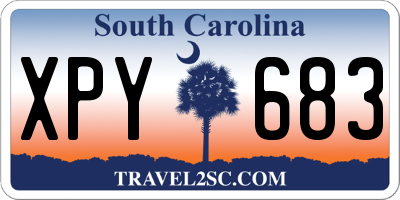 SC license plate XPY683