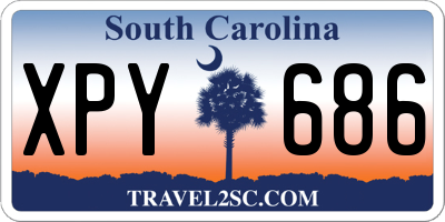SC license plate XPY686